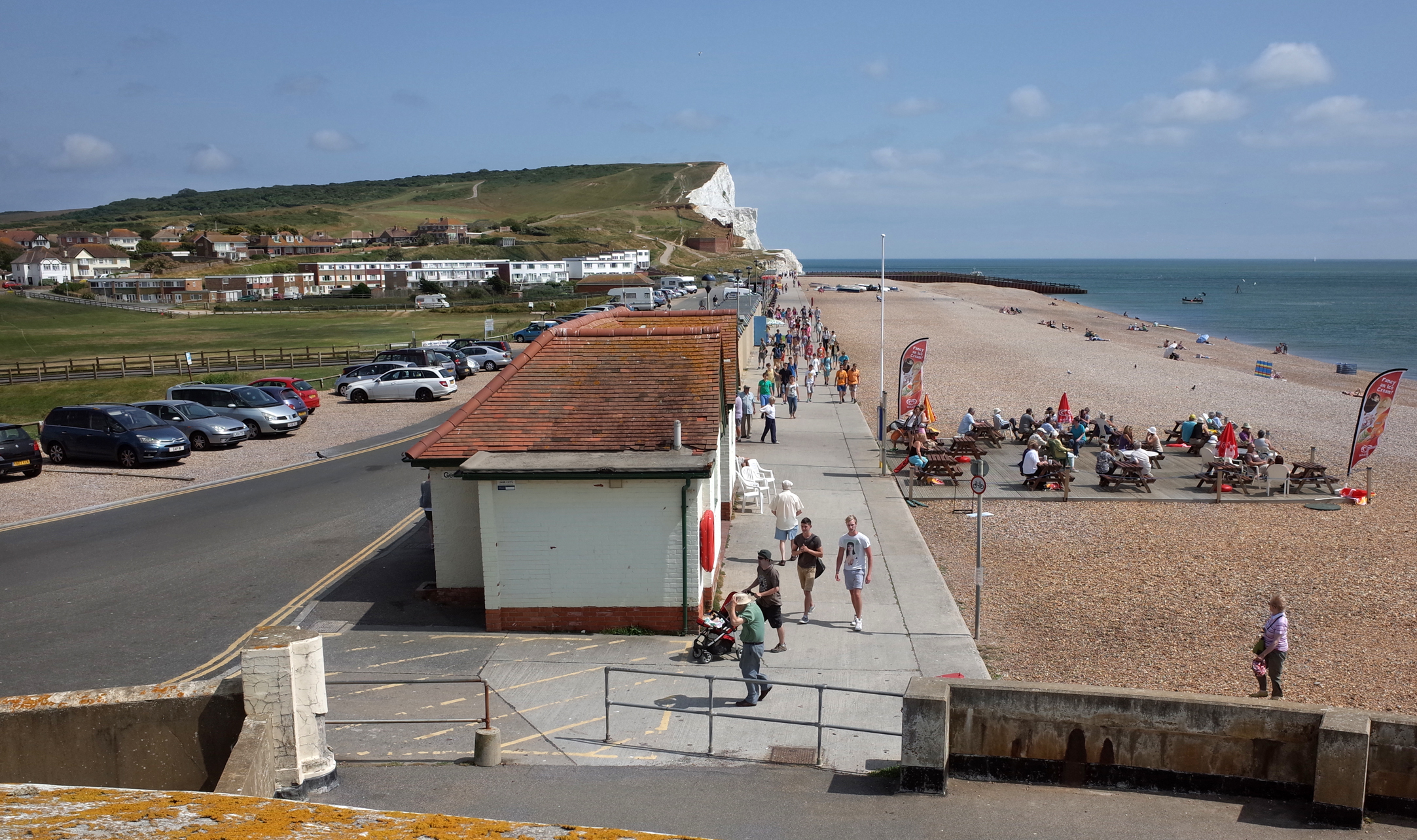 eaw037825 ENGLAND (1951). The town, Seaford, from the southwest, 1951